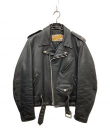 Schott（ショット）の古着「ダブルライダースジャケット」｜ブラック
