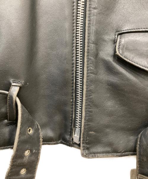 Schott（ショット）Schott (ショット) ダブルライダースジャケット ブラック サイズ:38の古着・服飾アイテム