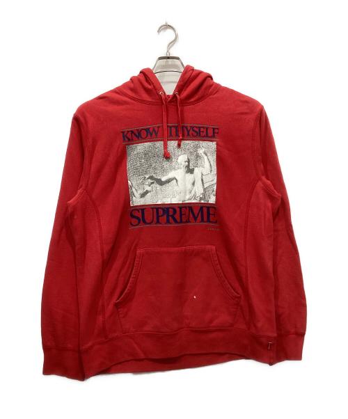 SUPREME（シュプリーム）SUPREME (シュプリーム) Know Thyself Hooded Sweatshirts レッド サイズ:Lの古着・服飾アイテム