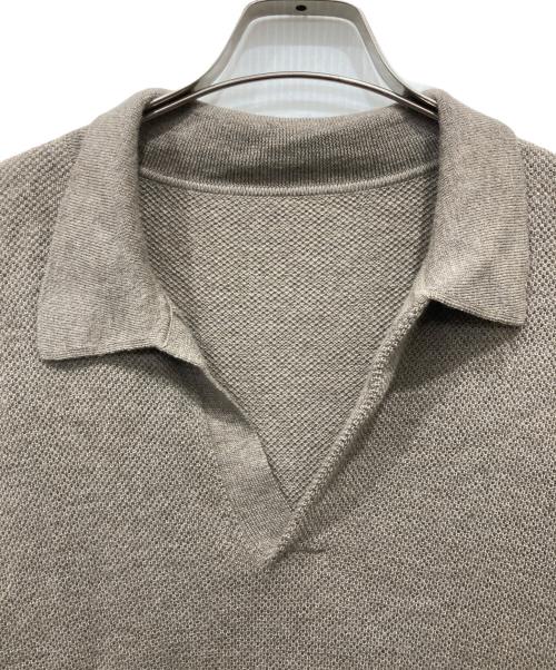 crepuscule（クレプスキュール）crepuscule (クレプスキュール) スキッパーニット ブラウン サイズ:2の古着・服飾アイテム
