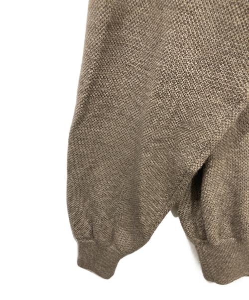 crepuscule（クレプスキュール）crepuscule (クレプスキュール) スキッパーニット ブラウン サイズ:2の古着・服飾アイテム