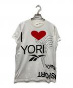 yori sportヨリ スポーツ）の古着「I LOVE YORI グラフィックTシャツ」｜ホワイト