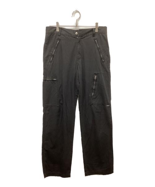 stussy（ステューシー）stussy (ステューシー) ジップポケットカーゴパンツ ブラック サイズ:不明の古着・服飾アイテム