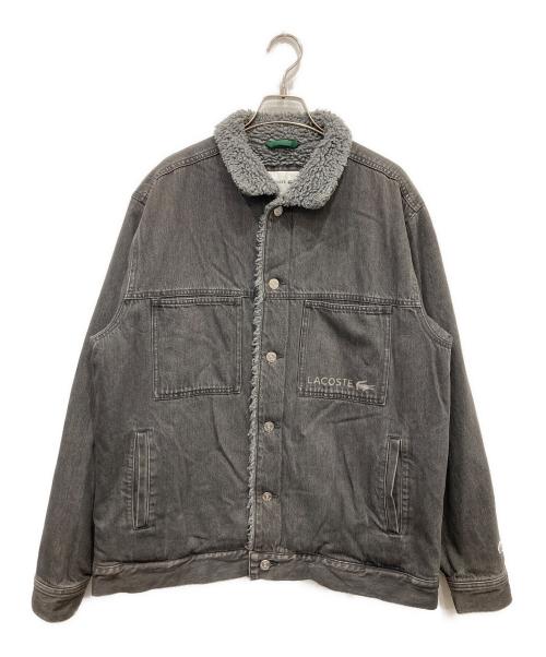 LACOSTE（ラコステ）LACOSTE (ラコステ) ボアライニングデニムジャケット ブラック サイズ:50の古着・服飾アイテム
