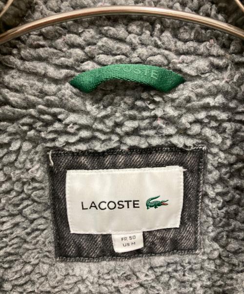 LACOSTE（ラコステ）LACOSTE (ラコステ) ボアライニングデニムジャケット ブラック サイズ:50の古着・服飾アイテム