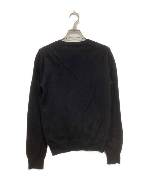 PLAY COMME des GARCONS（プレイコムデギャルソン）PLAY COMME des GARCONS (プレイコムデギャルソン) ハートワッペンニットカーディガン ブラック サイズ:Sの古着・服飾アイテム