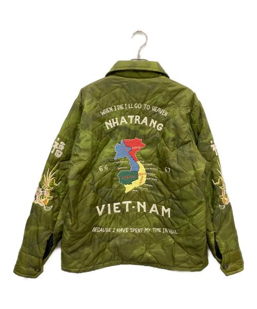 東洋エンタープライズ（トウヨウエンタープライズ）東洋エンタープライズ (トウヨウエンタープライズ) VET-NUM SOUVENIR LINER グリーン サイズ:Mの古着・服飾アイテム