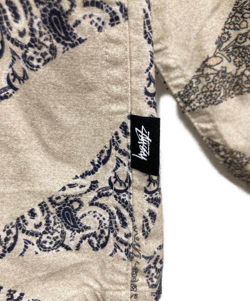 stussy（ステューシー）stussy (ステューシー) NOMA t.d. (ノーマティーディー) Quilt Pattern Shirt ベージュ サイズ:Mの古着・服飾アイテム