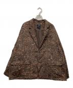 DAIWA PIER39ダイワ ピア39）の古着「TECH 2B JACKET BATIK 23SS」｜ブラウン