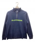 SUPREMEシュプリーム）の古着「Jacquard Athletic Half Zip」｜ネイビー