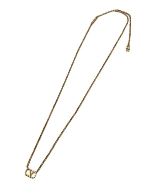 VALENTINO（ヴァレンティノ）VALENTINO (ヴァレンティノ) Vロゴ シグネチャー メタル ネックレス ゴールドの古着・服飾アイテム