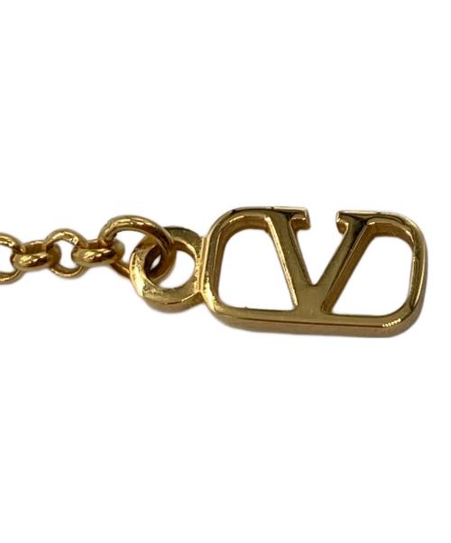VALENTINO（ヴァレンティノ）VALENTINO (ヴァレンティノ) Vロゴ シグネチャー メタル ネックレス ゴールドの古着・服飾アイテム