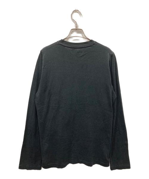 Yohji Yamamoto pour homme（ヨウジヤマモト プールオム）Yohji Yamamoto pour homme (ヨウジヤマモト プールオム) 裾ロゴロングスリーブカットソー ブラック サイズ:不明の古着・服飾アイテム