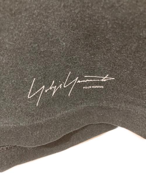 Yohji Yamamoto pour homme（ヨウジヤマモト プールオム）Yohji Yamamoto pour homme (ヨウジヤマモト プールオム) 裾ロゴロングスリーブカットソー ブラック サイズ:不明の古着・服飾アイテム