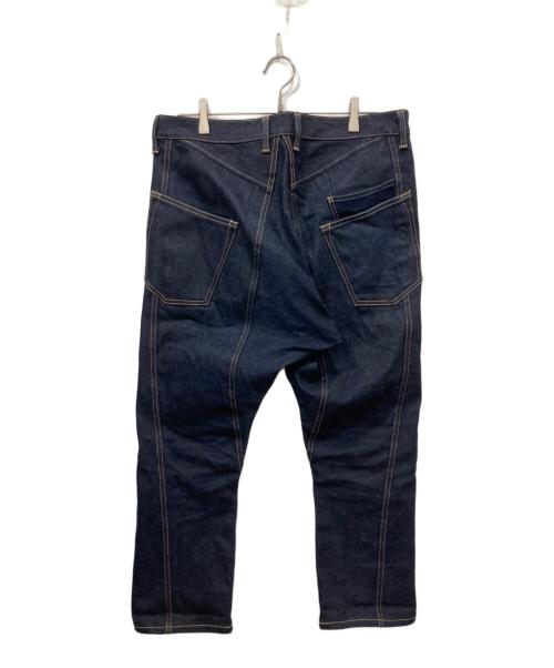 COMME des GARCONS JUNYA WATANABE MAN（コム デ ギャルソン ジュンヤ ワタナベ マン）COMME des GARCONS JUNYA WATANABE MAN (コム デ ギャルソン ジュンヤ ワタナベ マン) サルエルリジットデニムパンツ ネイビー サイズ:Mの古着・服飾アイテム