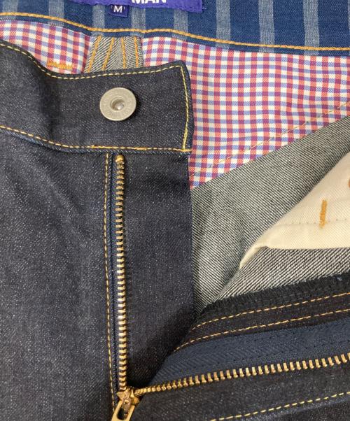 COMME des GARCONS JUNYA WATANABE MAN（コム デ ギャルソン ジュンヤ ワタナベ マン）COMME des GARCONS JUNYA WATANABE MAN (コム デ ギャルソン ジュンヤ ワタナベ マン) サルエルリジットデニムパンツ ネイビー サイズ:Mの古着・服飾アイテム