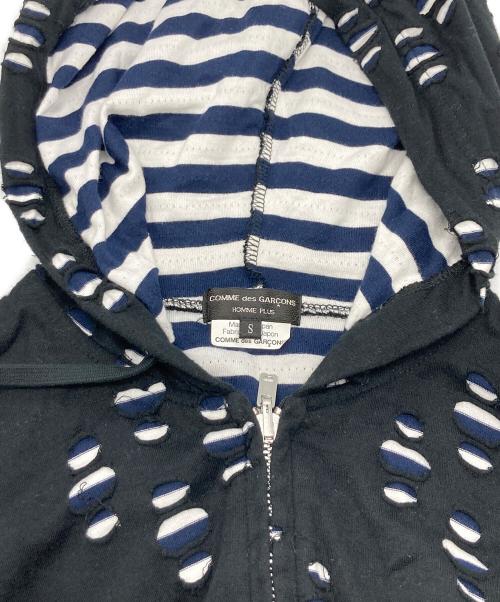 COMME des GARCONS HOMME PLUS（コムデギャルソンオムプリュス）COMME des GARCONS HOMME PLUS (コムデギャルソンオムプリュス) ジップパーカー ブラック サイズ:Sの古着・服飾アイテム