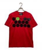 COMME des GARCONS×THE BEATLESコムデギャルソン×ビートルズ）の古着「ビートルズコラボプリントTシャツ」｜レッド