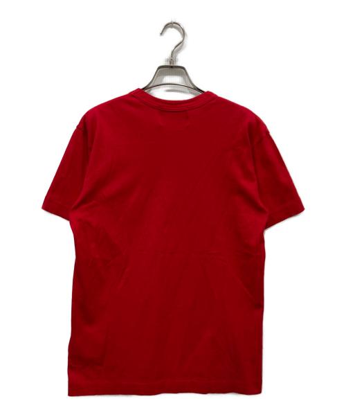 COMME des GARCONS（コムデギャルソン）COMME des GARCONS (コムデギャルソン) THE BEATLES (ビートルズ) ビートルズコラボプリントTシャツ レッド サイズ:Lの古着・服飾アイテム