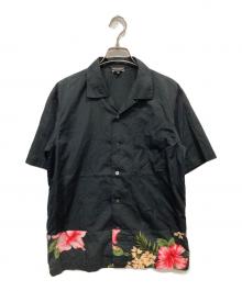 COMME des GARCONS HOMME PLUS（コムデギャルソンオムプリュス）の古着「半袖オープンカラーシャツ」｜ブラック