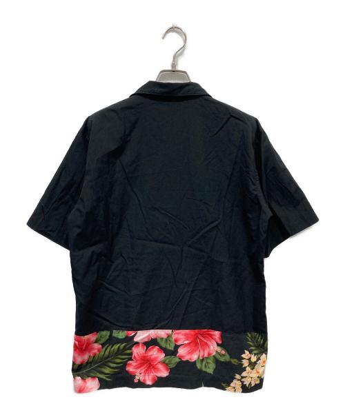 COMME des GARCONS HOMME PLUS（コムデギャルソンオムプリュス）COMME des GARCONS HOMME PLUS (コムデギャルソンオムプリュス) 半袖オープンカラーシャツ ブラック サイズ:Sの古着・服飾アイテム