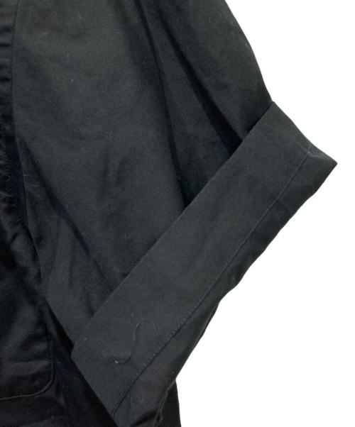 COMME des GARCONS HOMME PLUS（コムデギャルソンオムプリュス）COMME des GARCONS HOMME PLUS (コムデギャルソンオムプリュス) 半袖オープンカラーシャツ ブラック サイズ:Sの古着・服飾アイテム