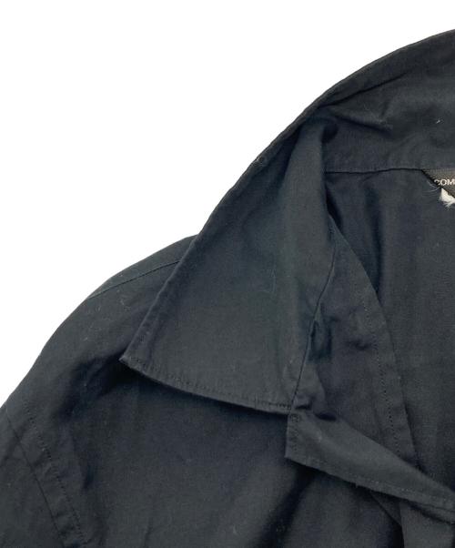 COMME des GARCONS HOMME PLUS（コムデギャルソンオムプリュス）COMME des GARCONS HOMME PLUS (コムデギャルソンオムプリュス) 半袖オープンカラーシャツ ブラック サイズ:Sの古着・服飾アイテム