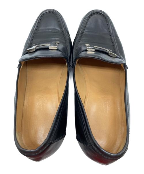 HERMES（エルメス）HERMES (エルメス) コンスタンス ヒールローファー ブラック サイズ:36 1/2の古着・服飾アイテム