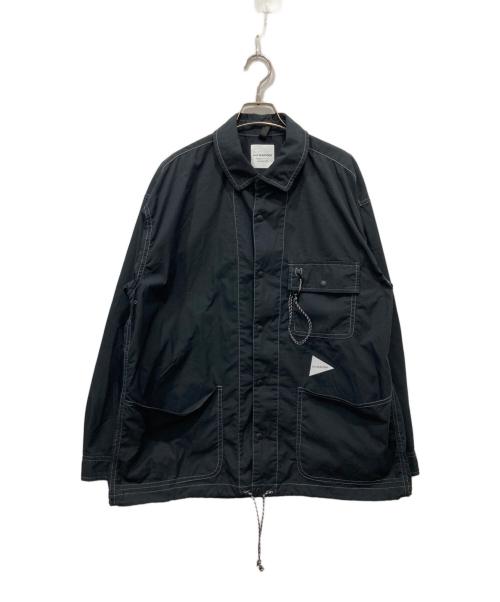 and wander（アンドワンダー）and wander (アンドワンダー) dry rip shirt ブラック サイズ:4の古着・服飾アイテム