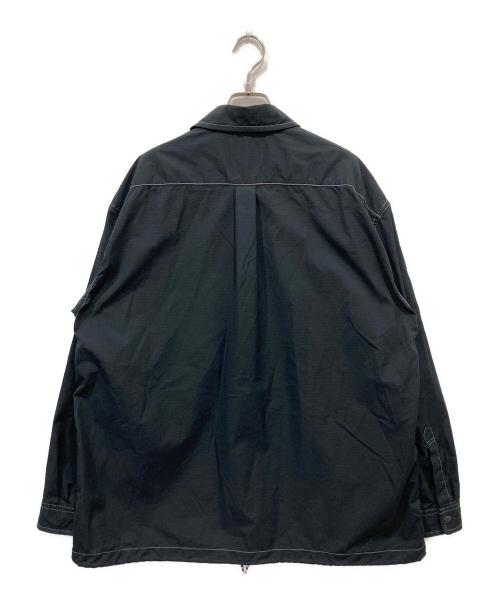 and wander（アンドワンダー）and wander (アンドワンダー) dry rip shirt ブラック サイズ:4の古着・服飾アイテム