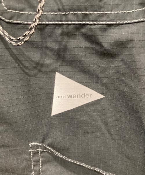 and wander（アンドワンダー）and wander (アンドワンダー) dry rip shirt ブラック サイズ:4の古着・服飾アイテム