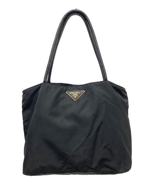 PRADA（プラダ）PRADA (プラダ) ナイロントートバッグ ブラックの古着・服飾アイテム