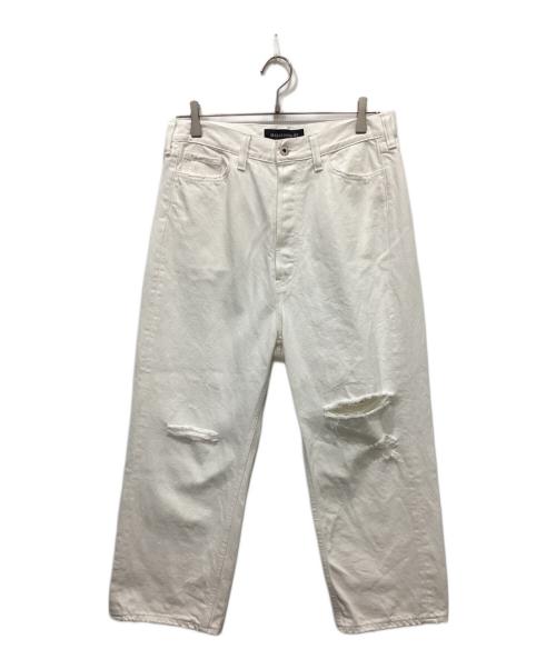 MADISON BLUE（マディソンブルー）MADISON BLUE (マディソンブルー) CRASHED SAROUEL PT DENIM ホワイト サイズ:01の古着・服飾アイテム