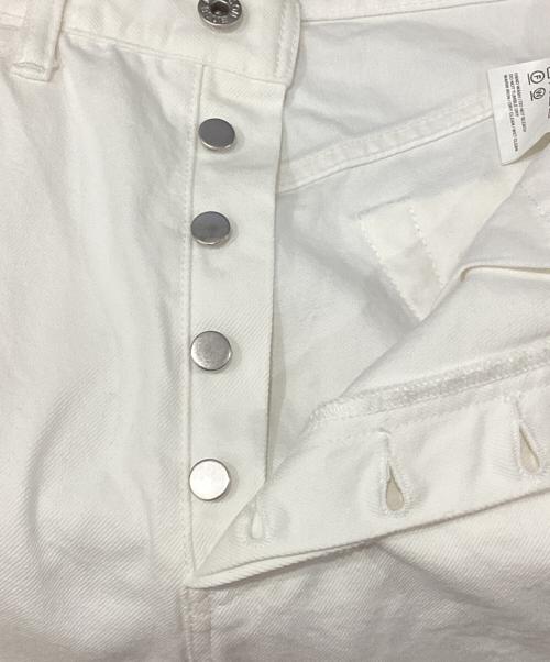 MADISON BLUE（マディソンブルー）MADISON BLUE (マディソンブルー) CRASHED SAROUEL PT DENIM ホワイト サイズ:01の古着・服飾アイテム