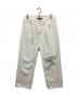 MADISON BLUE（マディソンブルー）の古着「CRASHED SAROUEL PT DENIM」｜ホワイト