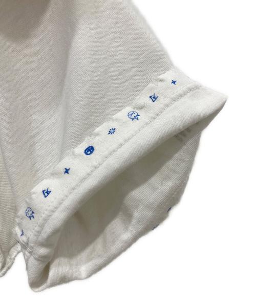 PPFM（ピーピーエフエム）PPFM (ピーピーエフエム) 鬼武者 プリントTシャツ ホワイト サイズ:Mの古着・服飾アイテム