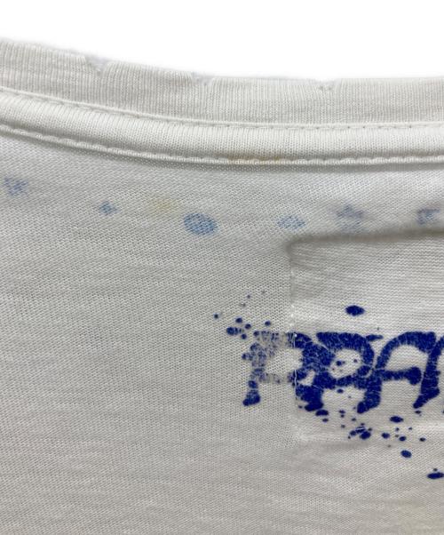 PPFM（ピーピーエフエム）PPFM (ピーピーエフエム) 鬼武者 プリントTシャツ ホワイト サイズ:Mの古着・服飾アイテム