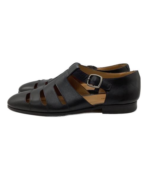 MAGNANNI（マグナーニ）MAGNANNI (マグナーニ) レザーグルカサンダル ブラック サイズ:42の古着・服飾アイテム