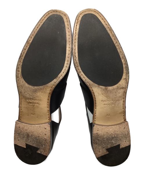 MAGNANNI（マグナーニ）MAGNANNI (マグナーニ) レザーグルカサンダル ブラック サイズ:42の古着・服飾アイテム