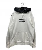 SUPREME×COMME des GARCONS SHIRTシュプリーム×コムデギャルソンシャツ）の古着「Box Logo Pullover Hooded Sweatshirt」｜ホワイト