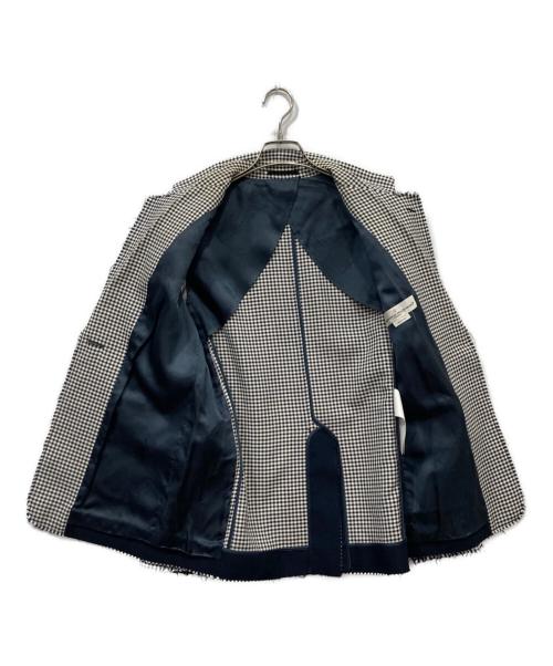 GOLDEN GOOSE（ゴールデングース）GOLDEN GOOSE (ゴールデングース) チェックテーラードジャケット ブラック サイズ:Mの古着・服飾アイテム