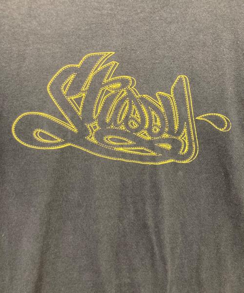 stussy（ステューシー）stussy (ステューシー) プリントTシャツ ブラック サイズ:Lの古着・服飾アイテム