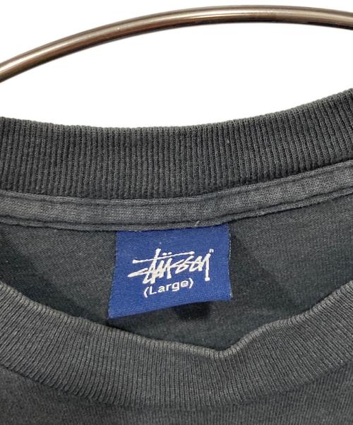 stussy（ステューシー）stussy (ステューシー) プリントTシャツ ブラック サイズ:Lの古着・服飾アイテム