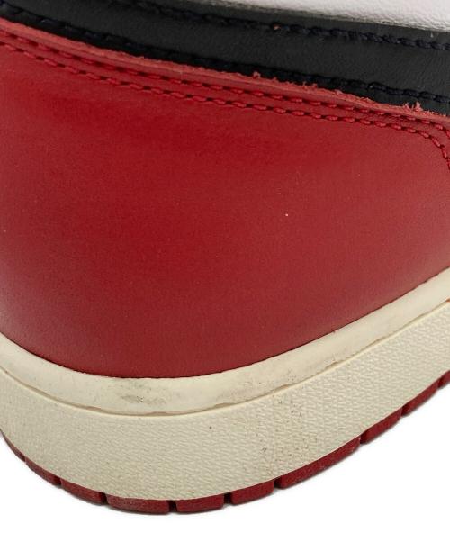 NIKE（ナイキ）NIKE (ナイキ) Air Jordan 1 Retro High OG/エアジョーダン1 レトロ ハイ OG ホワイト×レッド サイズ:30の古着・服飾アイテム