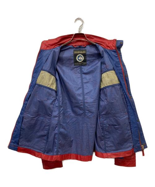 NAPAPIJRI（ナパピリ）NAPAPIJRI (ナパピリ) コーティングジャケット レッド サイズ:Sの古着・服飾アイテム