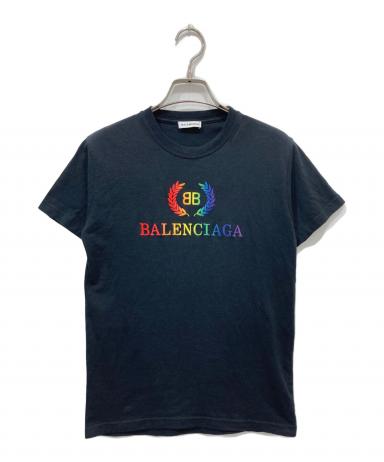 中古・古着通販】BALENCIAGA (バレンシアガ) プリントTシャツ ブラック 