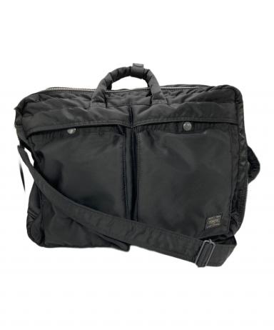 【9000円】PORTER TANKER 3way 黒 XL 中古・古着通販】PORTER (ポーター) TANKER 3WAY BRIEFCASE ブラック