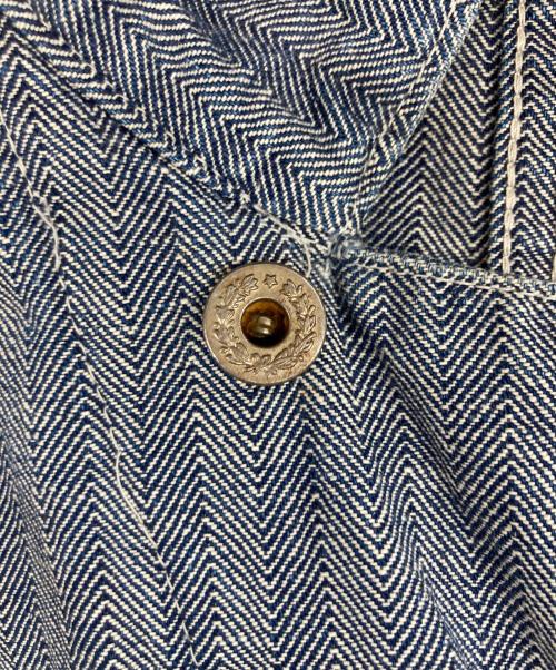 USED（ユーズド）USED (ユーズド) ヘリンボーンオーバーオール インディゴ サイズ:不明の古着・服飾アイテム