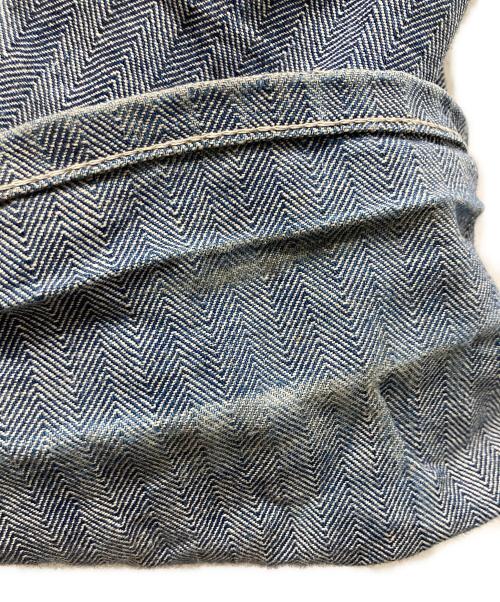 USED（ユーズド）USED (ユーズド) ヘリンボーンオーバーオール インディゴ サイズ:不明の古着・服飾アイテム