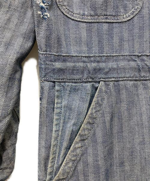 USED（ユーズド）USED (ユーズド) ヘリンボーンオーバーオール インディゴ サイズ:不明の古着・服飾アイテム